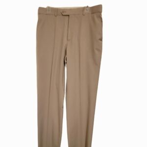 Stafford tan classic fit dress pants 34x32